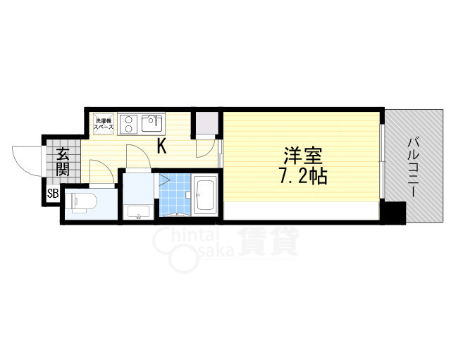 大阪市鶴見区放出東のマンションの間取り