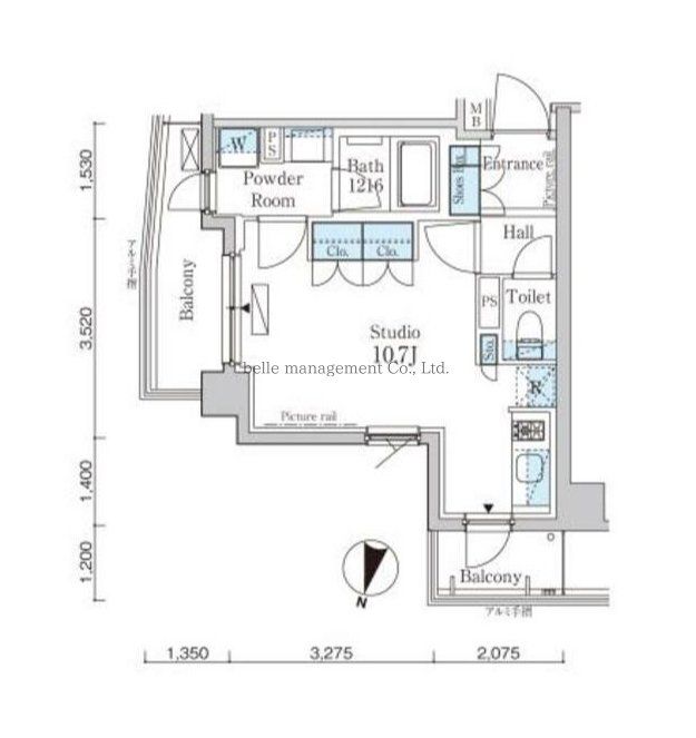 目黒区八雲のマンションの間取り