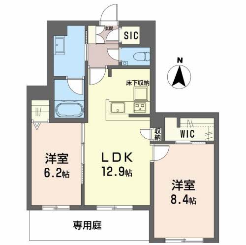 シャーメゾン潮見台の間取り