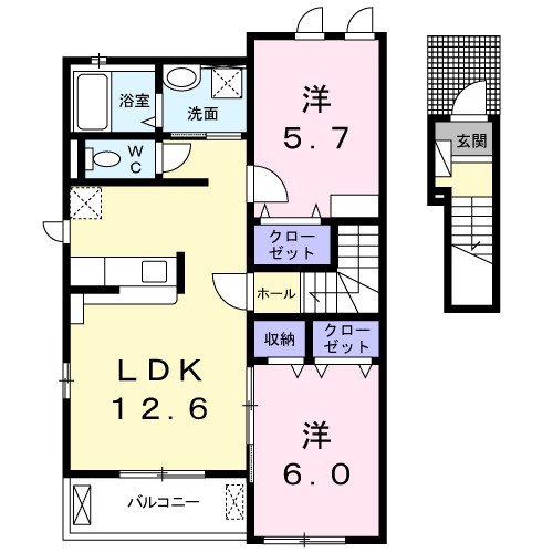 コンフォールIIの間取り