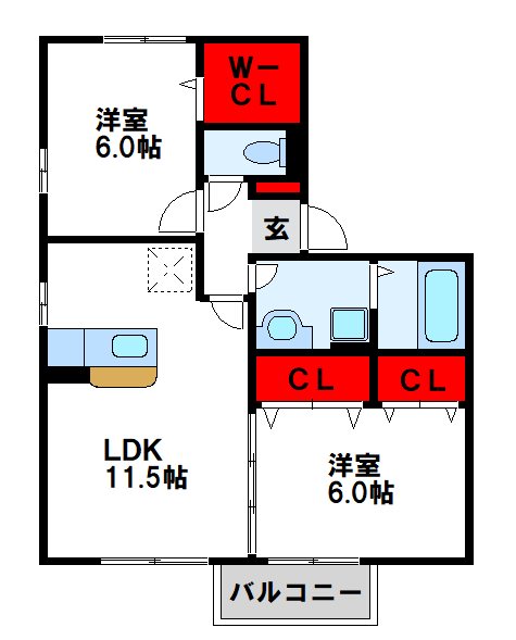 ボヌール樹の間取り