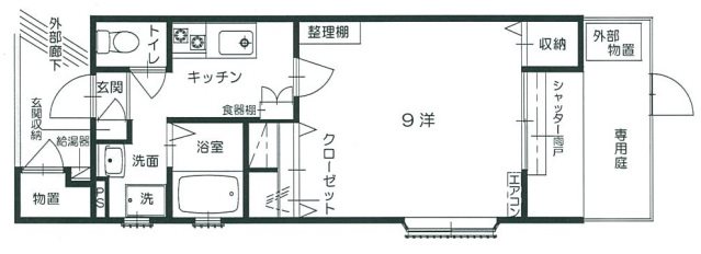 フィールドエッヂH棟の間取り