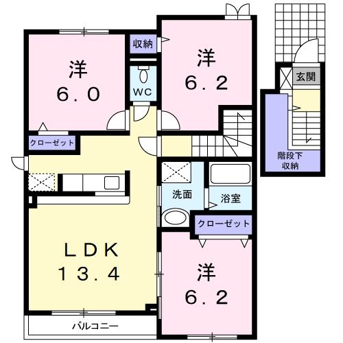 サニーガーデン　Iの間取り