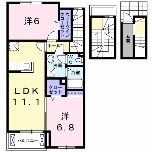 オルタンシアIIの間取り