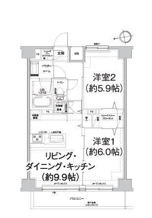 エルフォルテ東日暮里の間取り