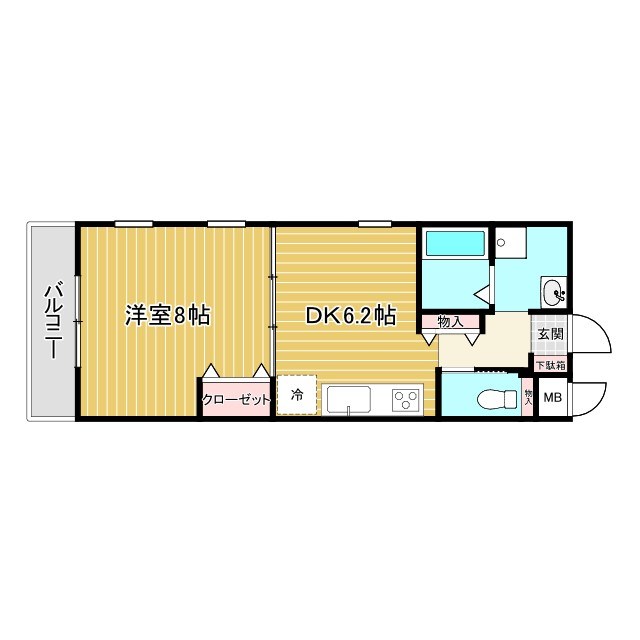 神戸市垂水区舞子台のマンションの間取り