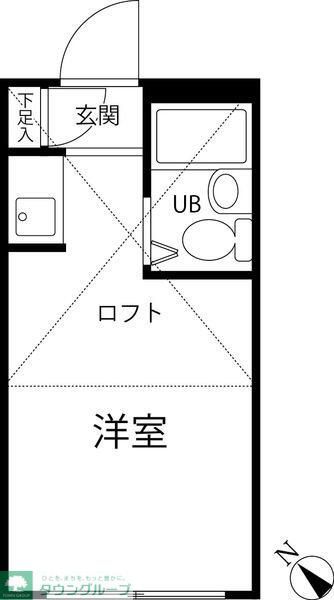 下北沢フラットの間取り