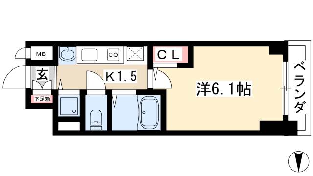 プレサンスSAKAE白川公園IIの間取り