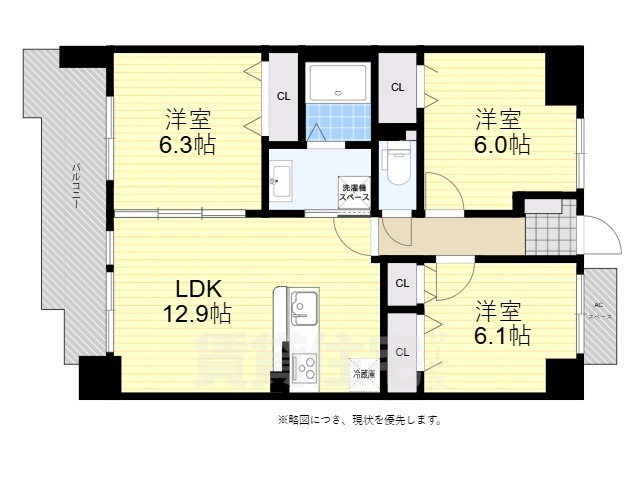 SOL愛宕南の間取り