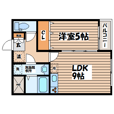 恒産桜丘の間取り