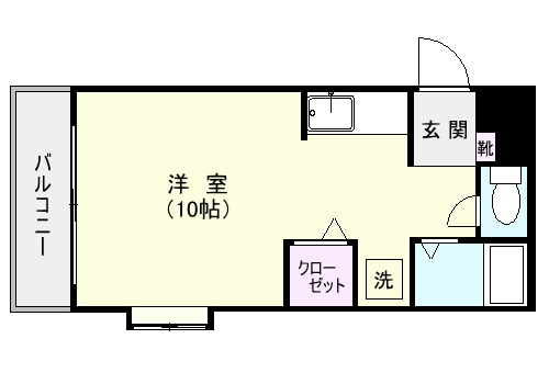 鹿児島市南林寺町のマンションの間取り