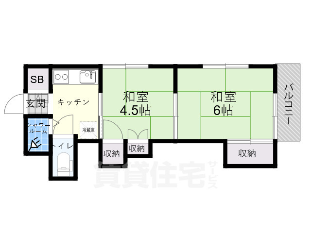 第2白樺荘の間取り