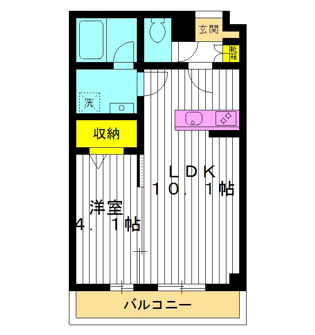 練馬区小竹町のマンションの間取り