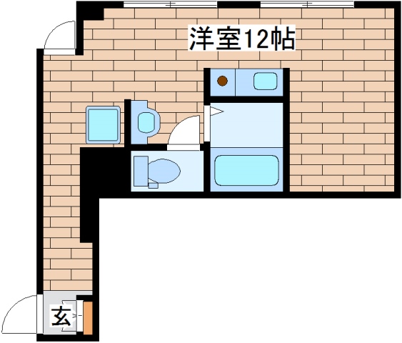 神戸市中央区御幸通のマンションの間取り