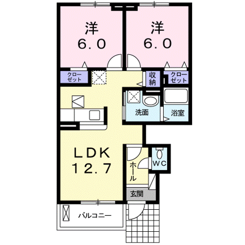 シャルマン コピーヌの間取り