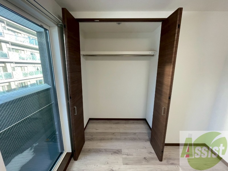 収納　洋室にはクローゼットがあるのですっきり片付きそうです。