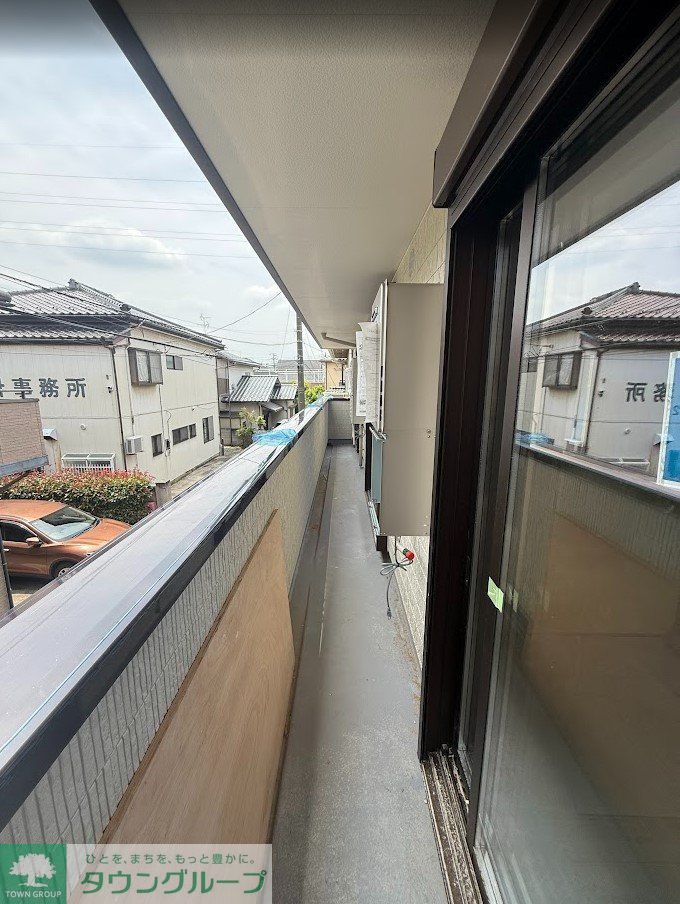 バルコニー　建築中