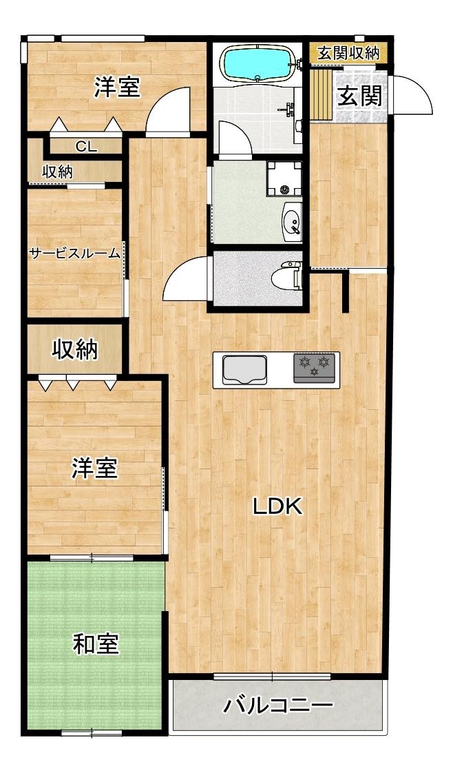アルコリバーサイドの間取り写真