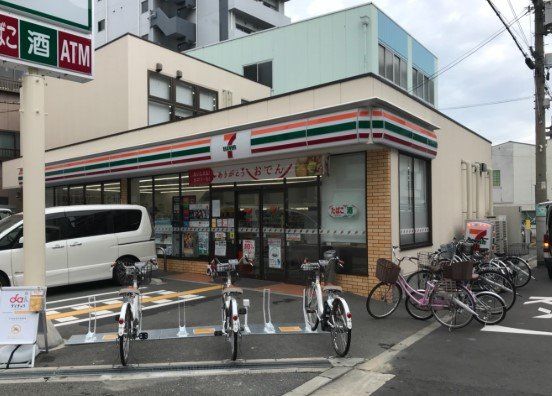 コンビニ　セブンイレブン大阪大淀中店（コンビニ）まで100m