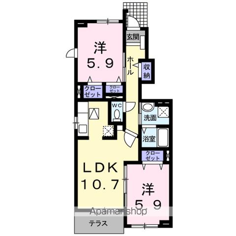 ＪＲ東海道本線 高塚駅 徒歩39分 2階建 築18年の間取り写真