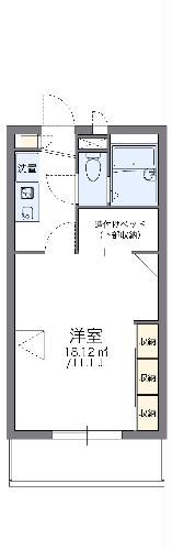 レオパレスパティオMの間取り写真