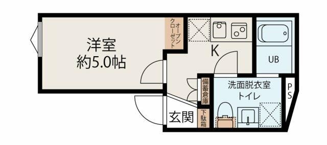東急世田谷線 世田谷駅 徒歩2分 5階建 築2年の間取り写真