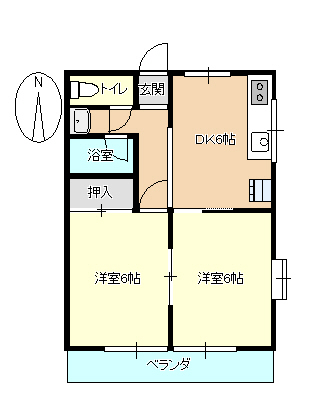 狩野マンションの間取り