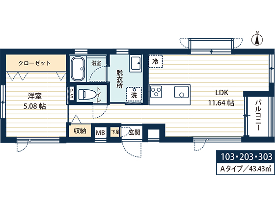 長野市大字栗田のマンションの間取り