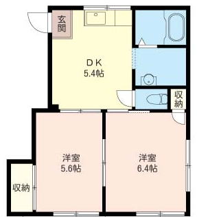 飯沼コーポラスの間取り