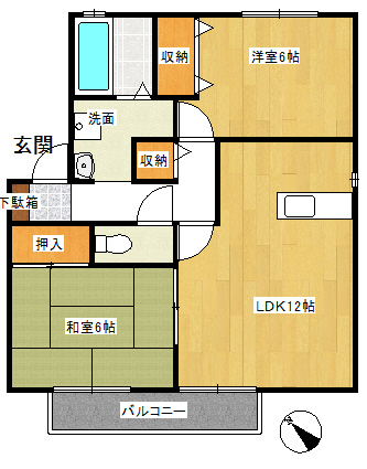 グリーンヒルズ８の間取り