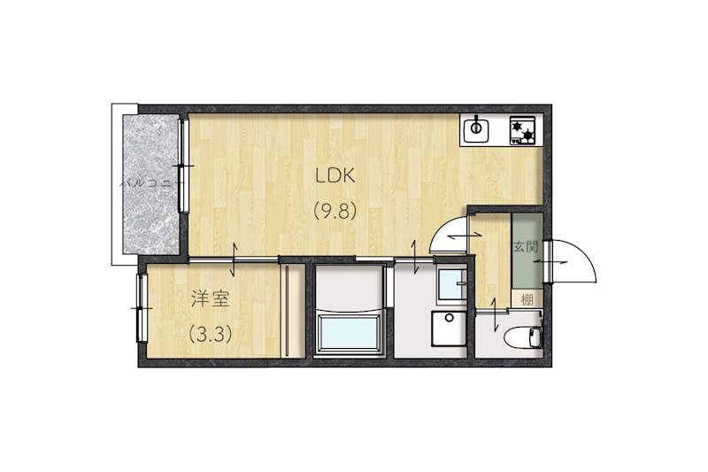 Lien渡橋の間取り