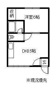 メモリアルパークＮＡＫＡＭＵＲＡの間取り