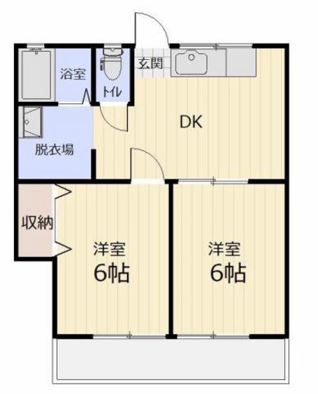 岡山県岡山市南区新保（アパート）の賃貸物件の間取り