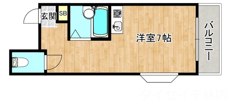 守口市金下町のマンションの間取り