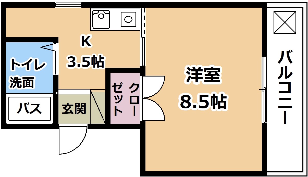 【コマザワビルの間取り】