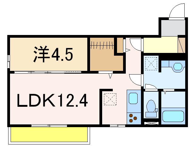 プランドール（下々条）の間取り