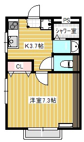 カンパーニュA棟の間取り