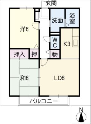 ライフ２１フジミの間取り