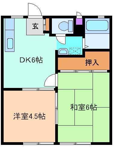 パナハイツ関口　Ａの間取り