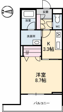 山口市小郡令和のマンションの間取り