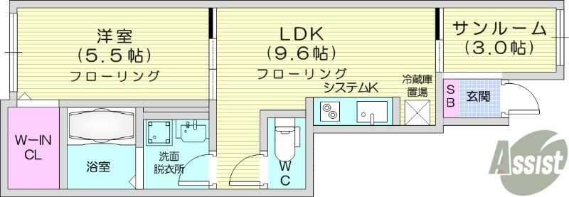 塩竈市字伊保石のアパートの間取り