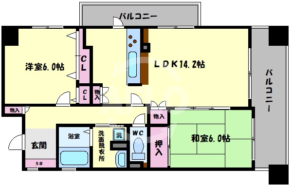 VIVO松ヶ鼻の間取り