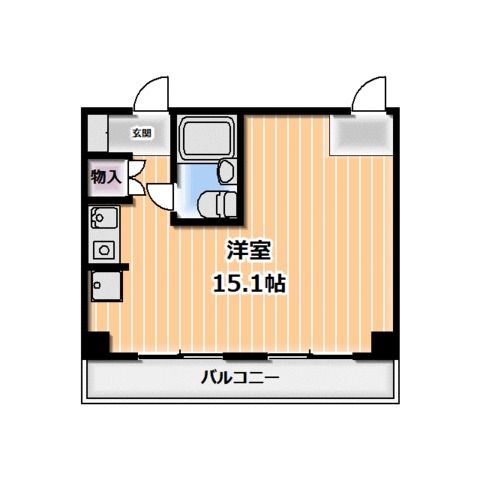 秦野市本町のマンションの間取り