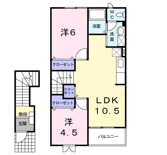 【ペルル・ジェモー弐号館の間取り】