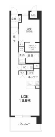 姫路市神田町のマンションの間取り