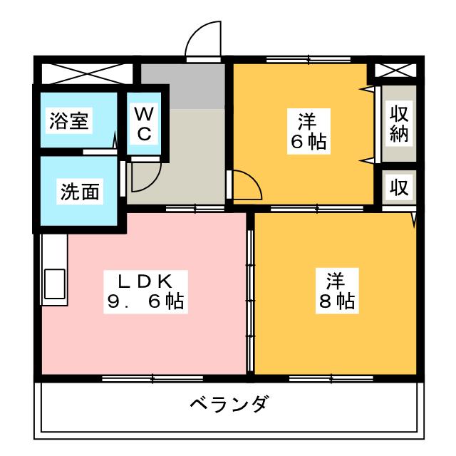 クレセントにしきの間取り