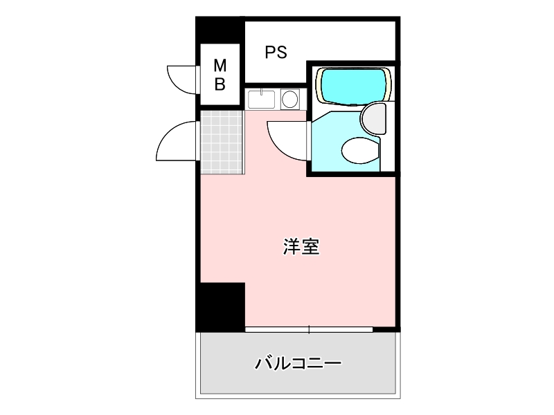 クローバーハイツ三宮の間取り