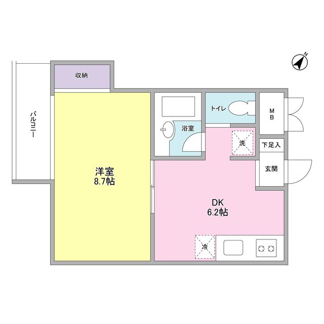 江戸川区中葛西のマンションの間取り