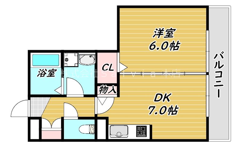 ベアーフルート深井　B棟の間取り