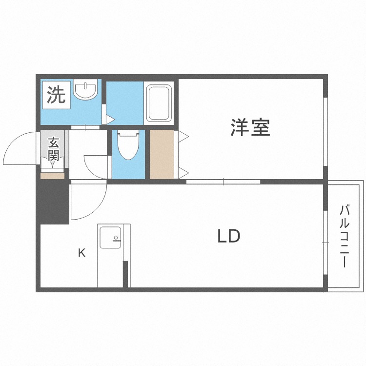 アバンセ発寒の間取り